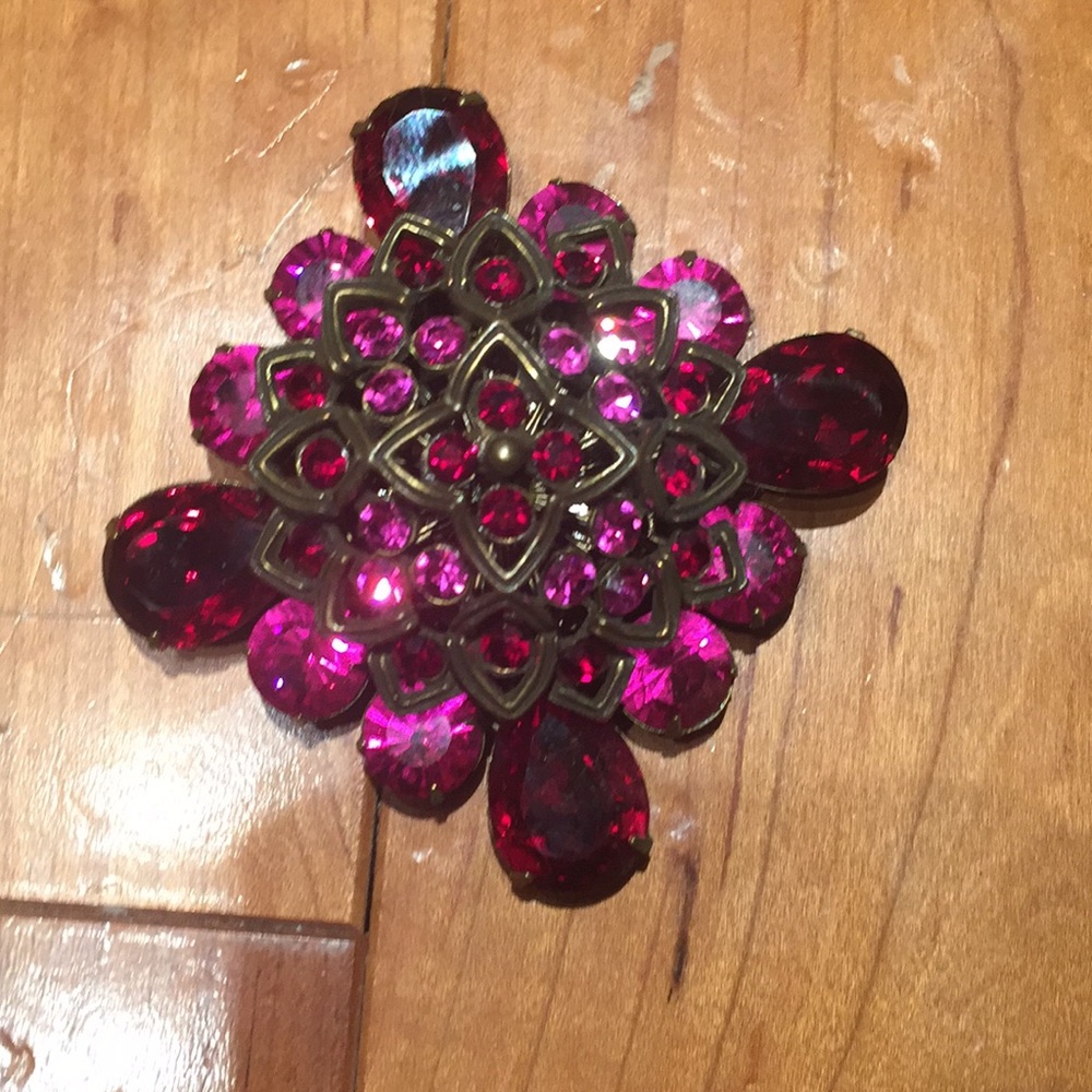 Ruby brooch